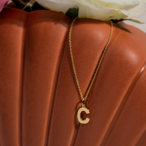 Pandant Litera C aur galben 14K