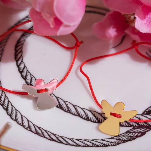 Pandant Mini Ingeras aur galben 14K