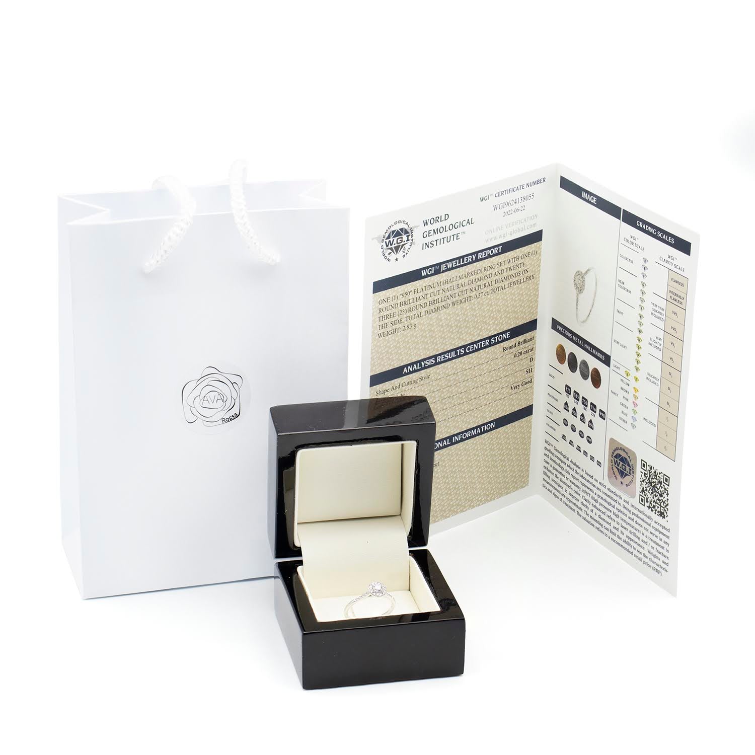 Inel Half Eternity White Diamonds 0.15ct – Colecția Milan