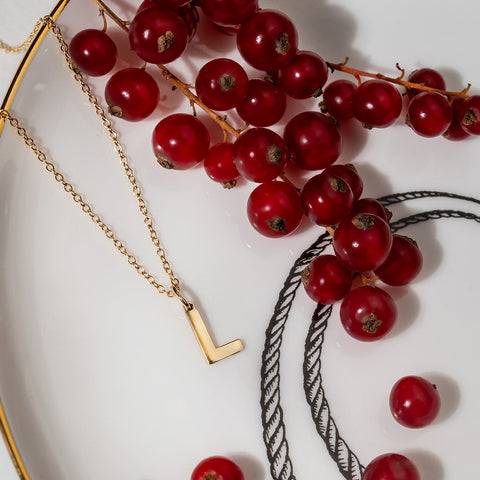 Pandant ALFABET aur galben 14K
