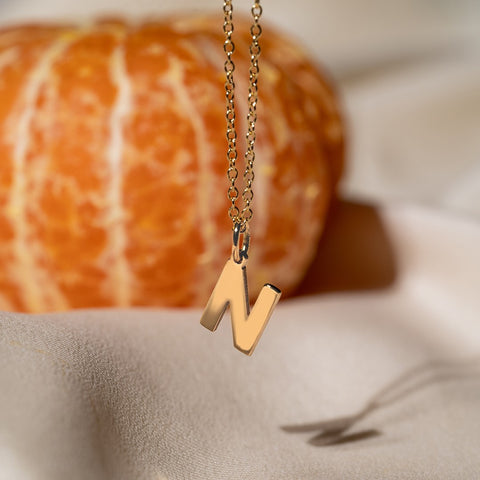 Pandant ALFABET aur galben 14K