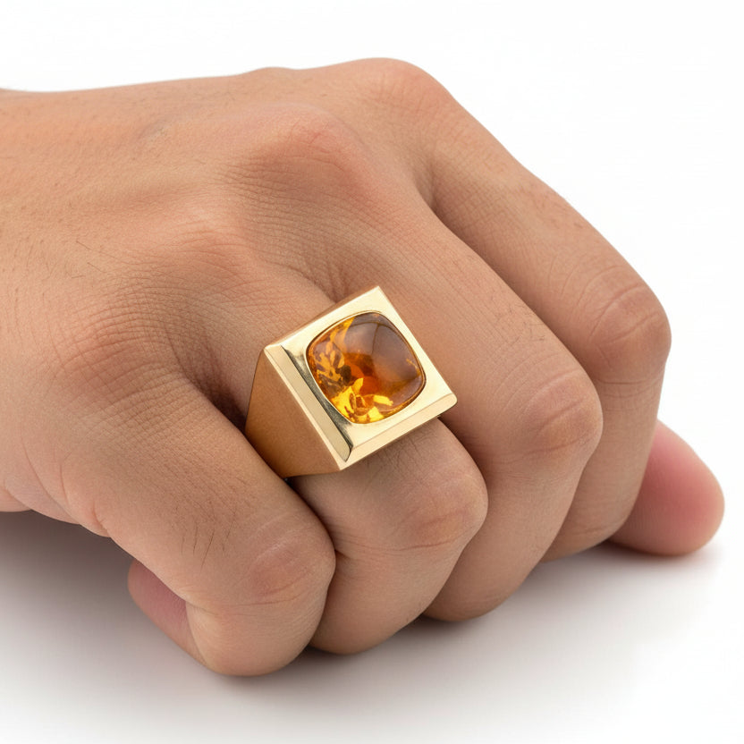 18K rhodium-plated white gold ring paved with black diamonds 0.10ct