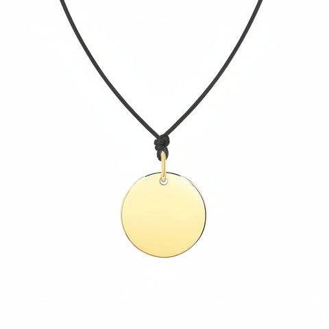 14K yellow gold Snowflake pendant