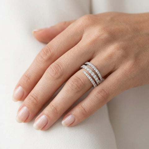 Bellagio | Inel Diamante Naturale 1.25ct, Aur Alb 18K