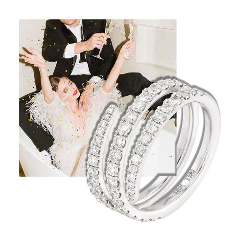 Bellagio | Inel Diamante Naturale 1.25ct, Aur Alb 18K