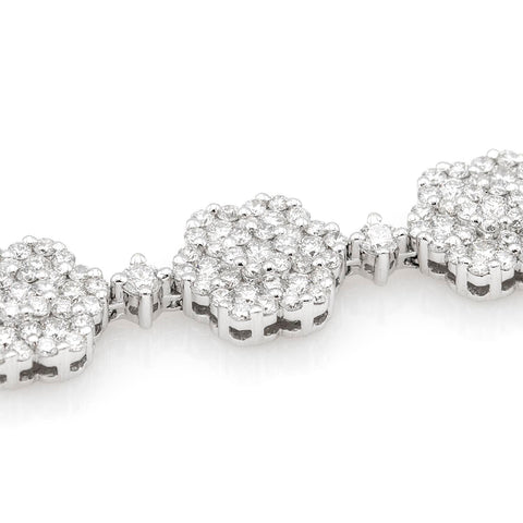 Tennis bracelet with 1.50ct black diamonds in 18K gold