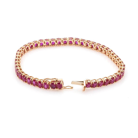 Tennis bracelet with 1.50ct black diamonds in 18K gold