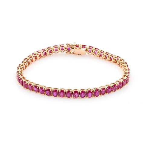 Tennis bracelet with 1.50ct black diamonds in 18K gold