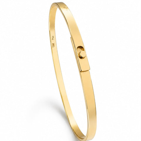 Simple 18K white gold bracelet