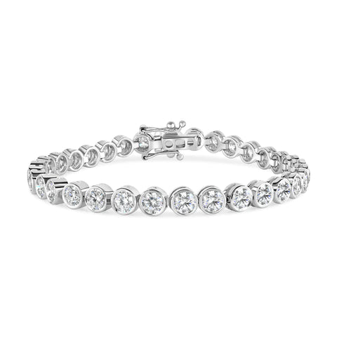 Tennis bracelet with 1.50ct black diamonds in 18K gold