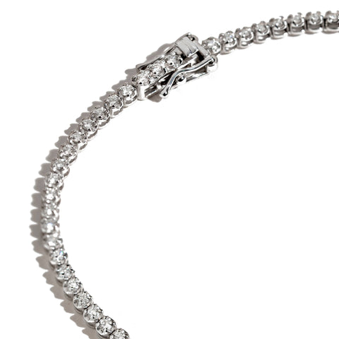 Bratara tennis cu diamante 4.62ct din aur alb 18K