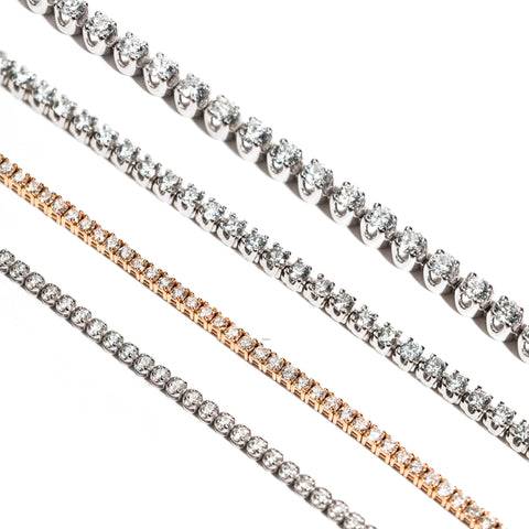 Bratara tennis cu diamante 2.04ct din aur alb 18K