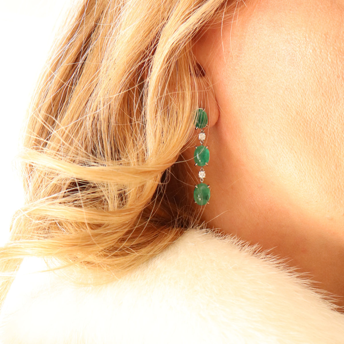 18k gold earrings with 0.26ct diamonds