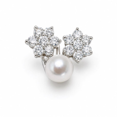 Cercei Flora – Diamante Naturale 2.04ct, Aur Alb 18K