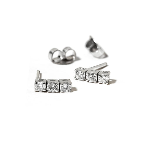 18k gold earrings with 0.26ct diamonds