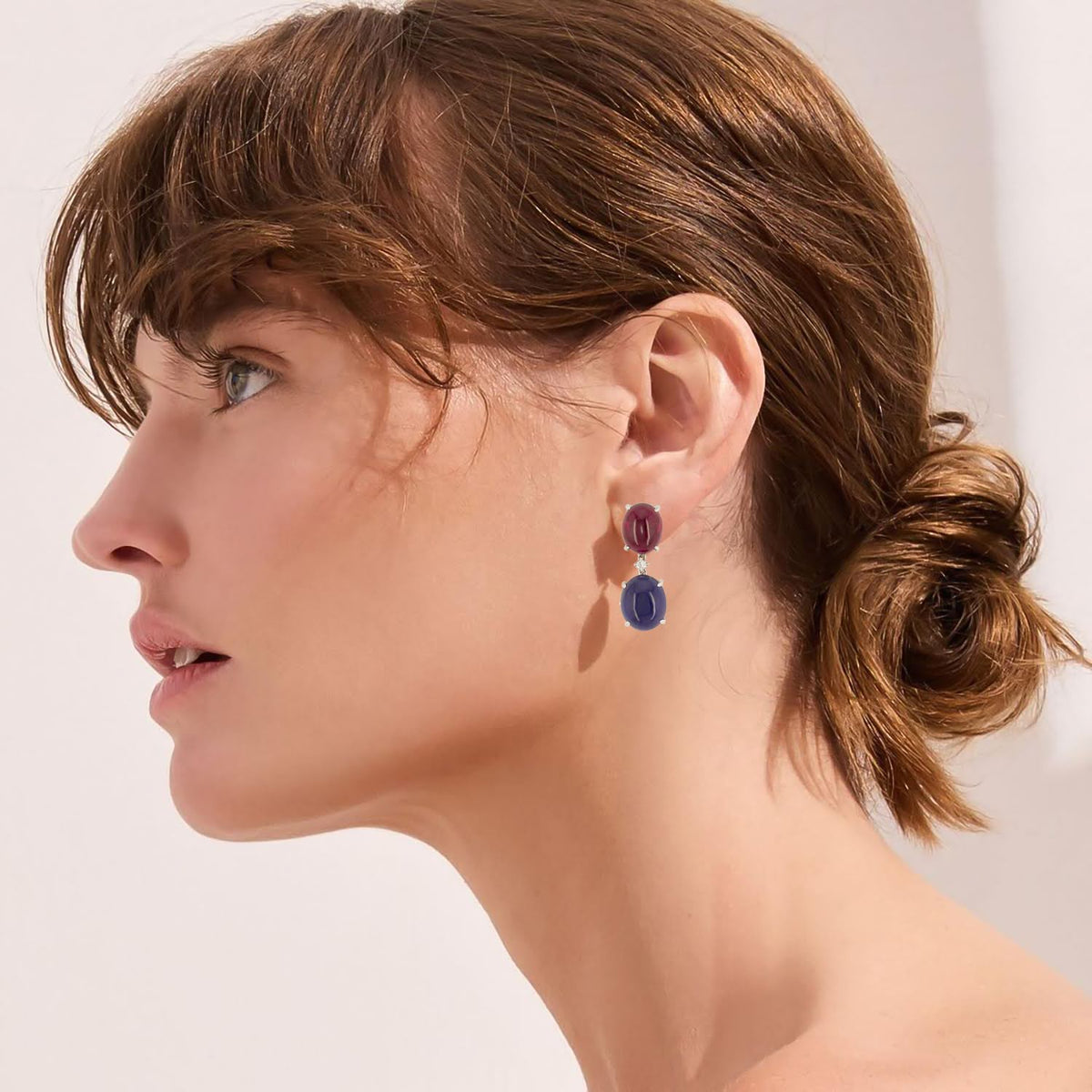 18k gold earrings with 0.26ct diamonds