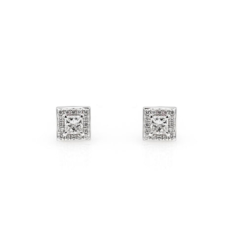 18k gold earrings with 0.26ct diamonds