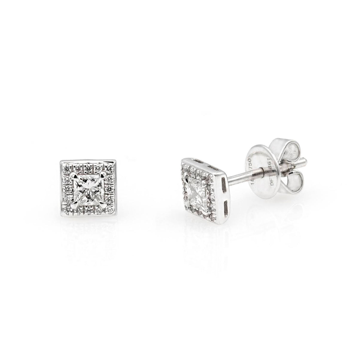 18k gold earrings with 0.26ct diamonds