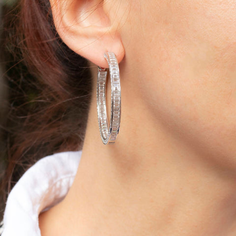 18k gold earrings with 0.26ct diamonds