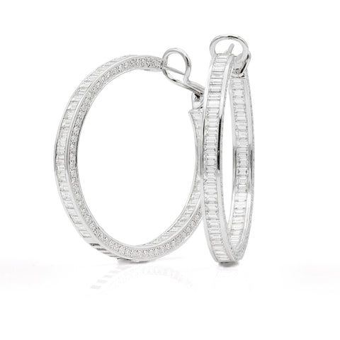 18k gold earrings with 0.26ct diamonds