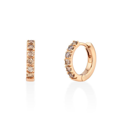 18k gold earrings with 0.26ct diamonds