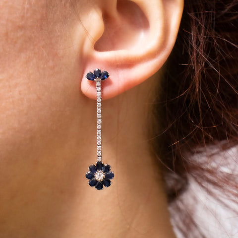 18k gold earrings with 0.26ct diamonds