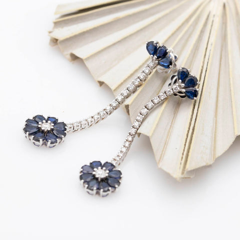 18k gold earrings with 0.26ct diamonds
