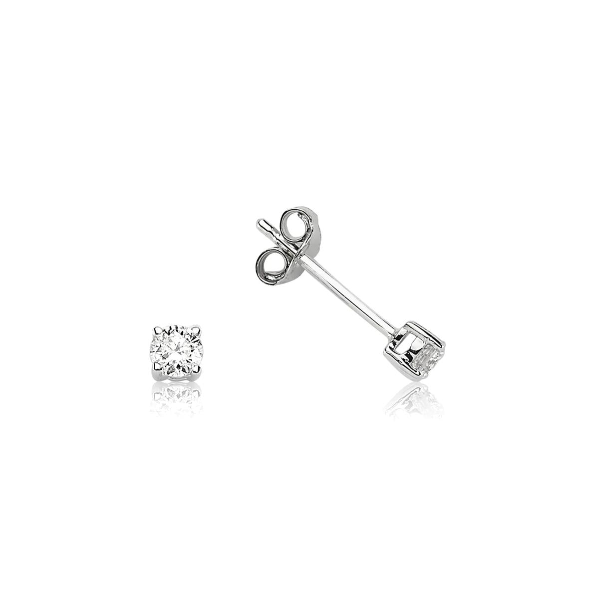 18k gold earrings with 0.26ct diamonds