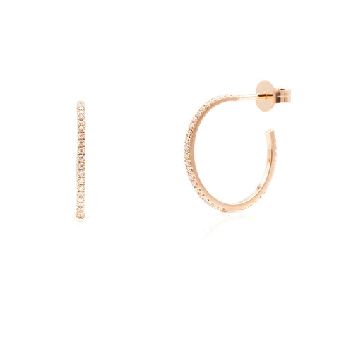 18k gold earrings with 0.26ct diamonds