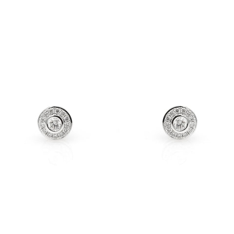 18k gold earrings with 0.26ct diamonds