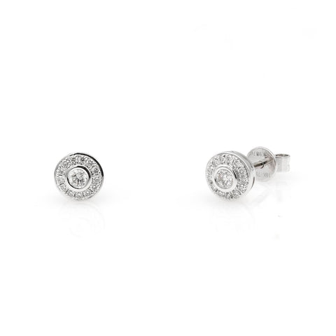 18k gold earrings with 0.26ct diamonds