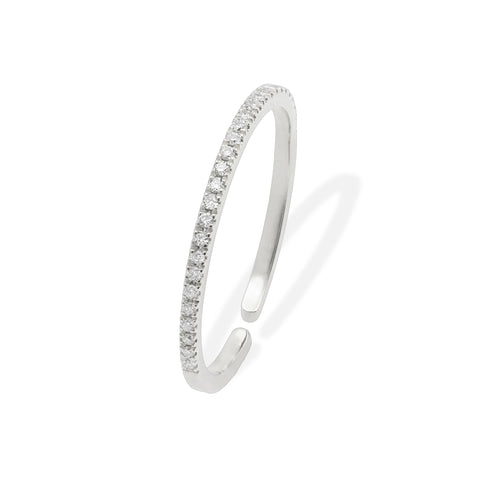 Cercel din aur 18k pave din diamante naturale