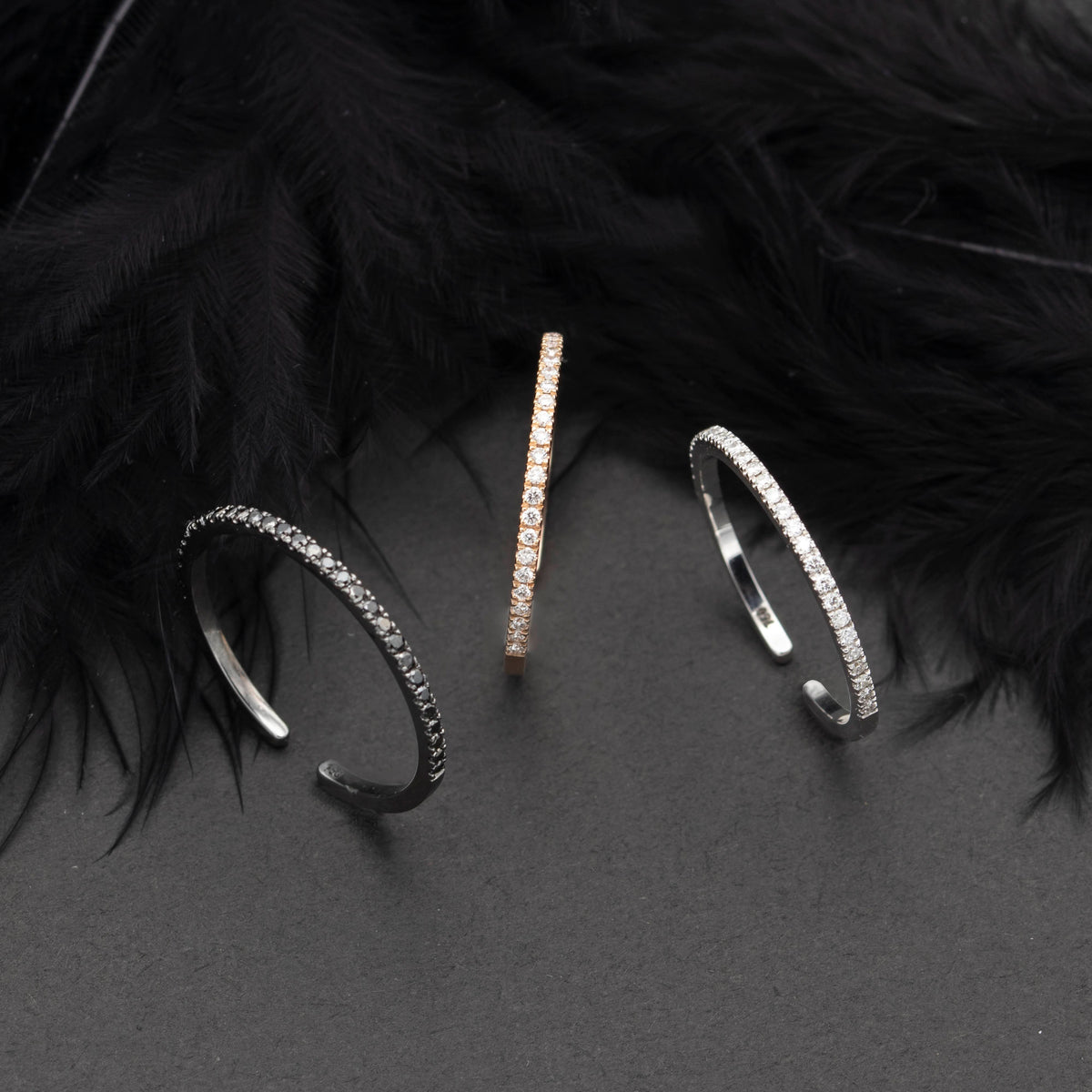 18k gold earrings with 0.26ct diamonds