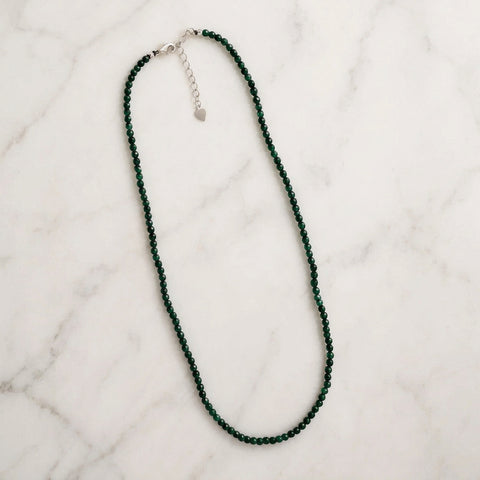 Colier din Malachite cu argint 925