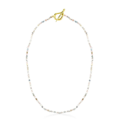 Summer Gold chain with Tanzanite and 14k yellow gold