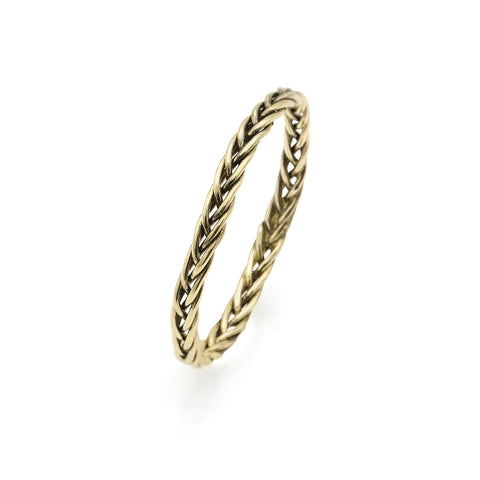 14K Yellow Gold Braided Ring