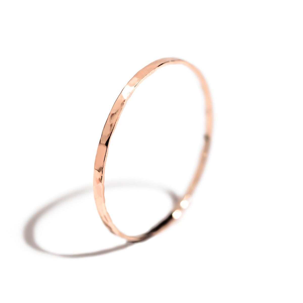 Structured 14K rose gold ring