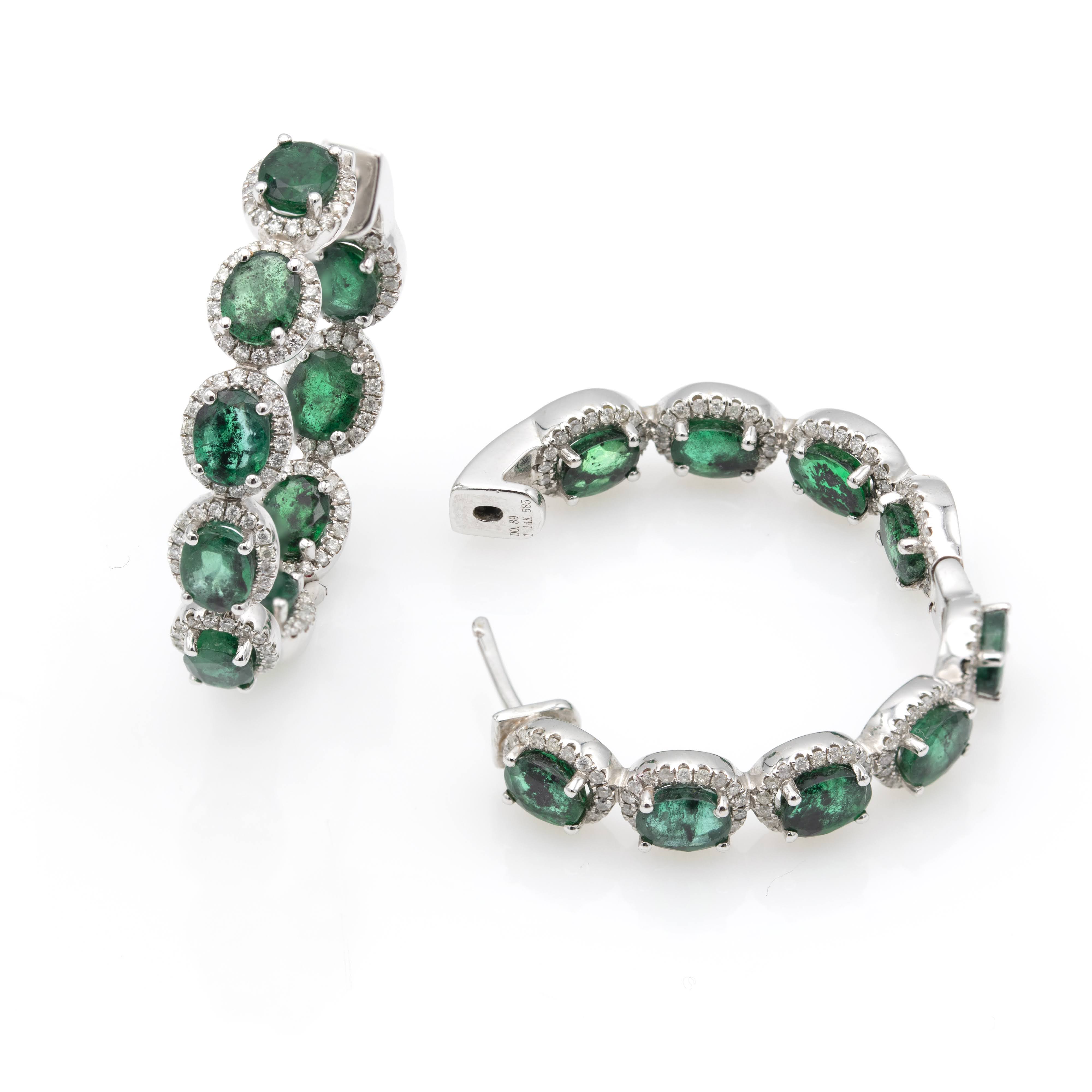 Emerald Round Earrings – Paris Collection