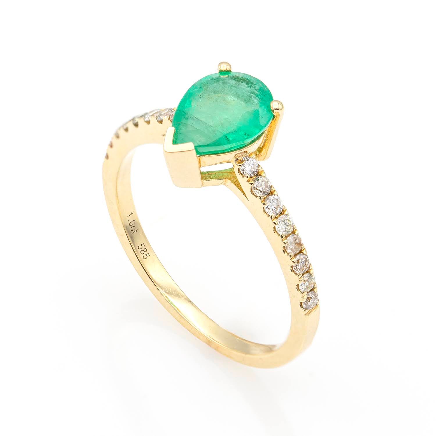 Emerald and Diamond Ring –  Paris Collection