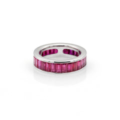 Eternity Baguette Ruby 5.00ct Band Ring – New York Collection