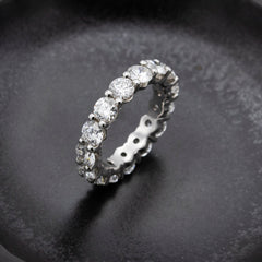 Eternity White Diamonds 4.50ct Band Ring – New York Collection