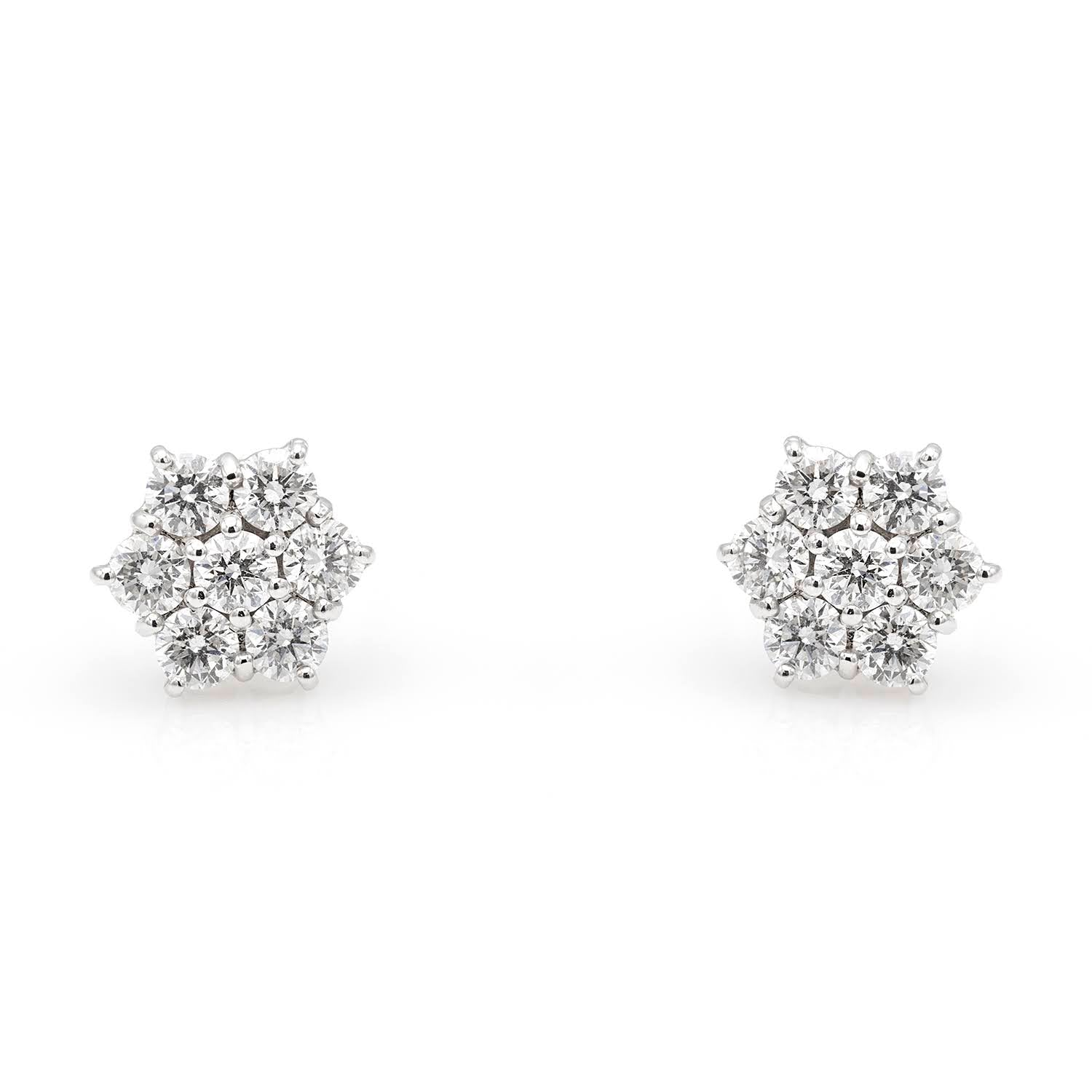 Cercei Flower Diamonds 2.04ct – Colectia Londra