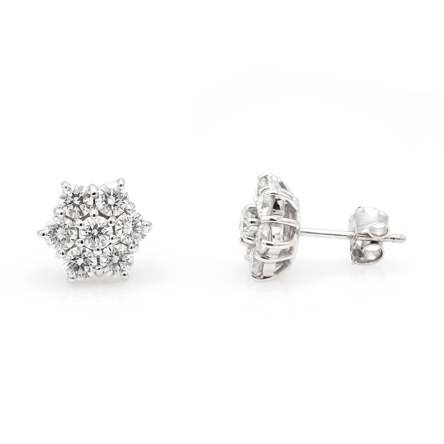 Flower Diamonds 2.04ct Earrings – London Collection