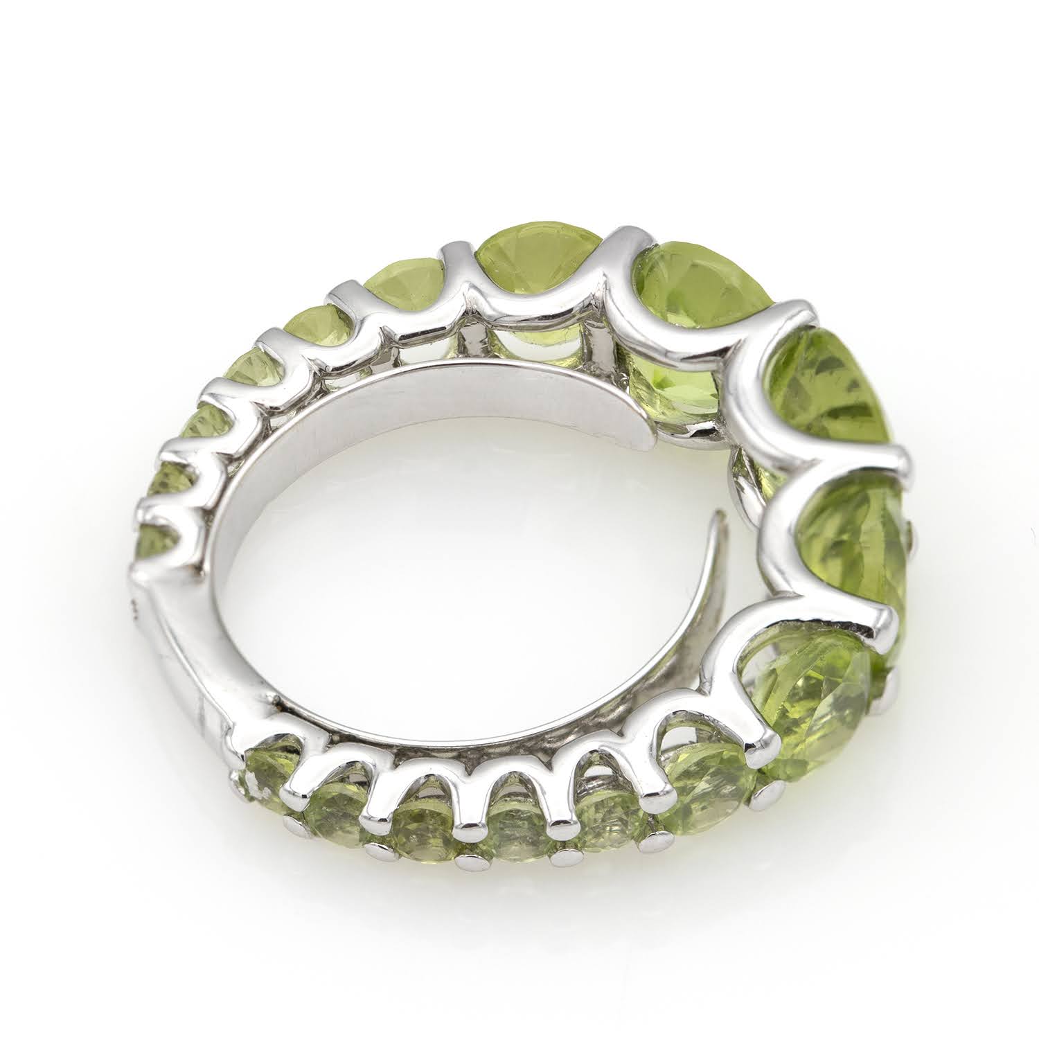 Green Peridot Cluster Ring – Paris Collection