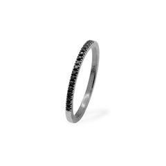 Inel Half Eternity Black Diamonds 0,15 ct – Colecția Milan