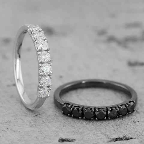 Helsinki | Inel 7 Diamante Naturale Albe 0.66ct | Aur Alb 18K