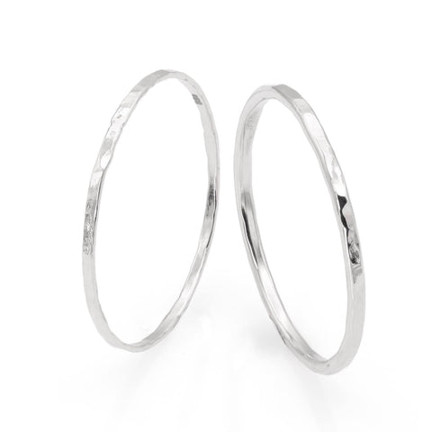 Maxi-Structured 14K white gold ring