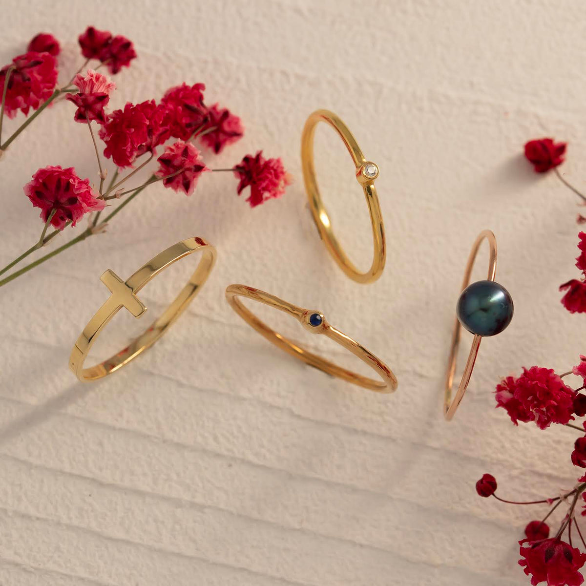 Inel Cruce din aur galben 14K