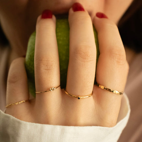 Knot ring 14K yellow gold