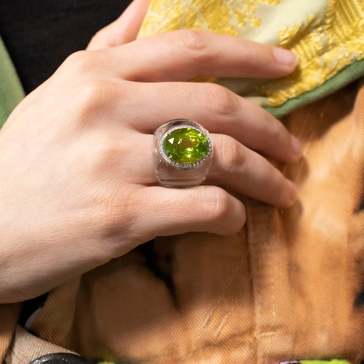 18K white gold engagement ring with 0.50ct diamonds